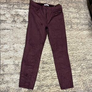 LOFT Women's Skinny Pants in Deep Burgundy